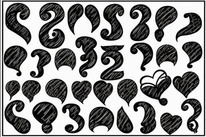 Hearth with Question Marks tattoo idea