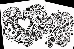 Hearth with Question Marks tattoo idea