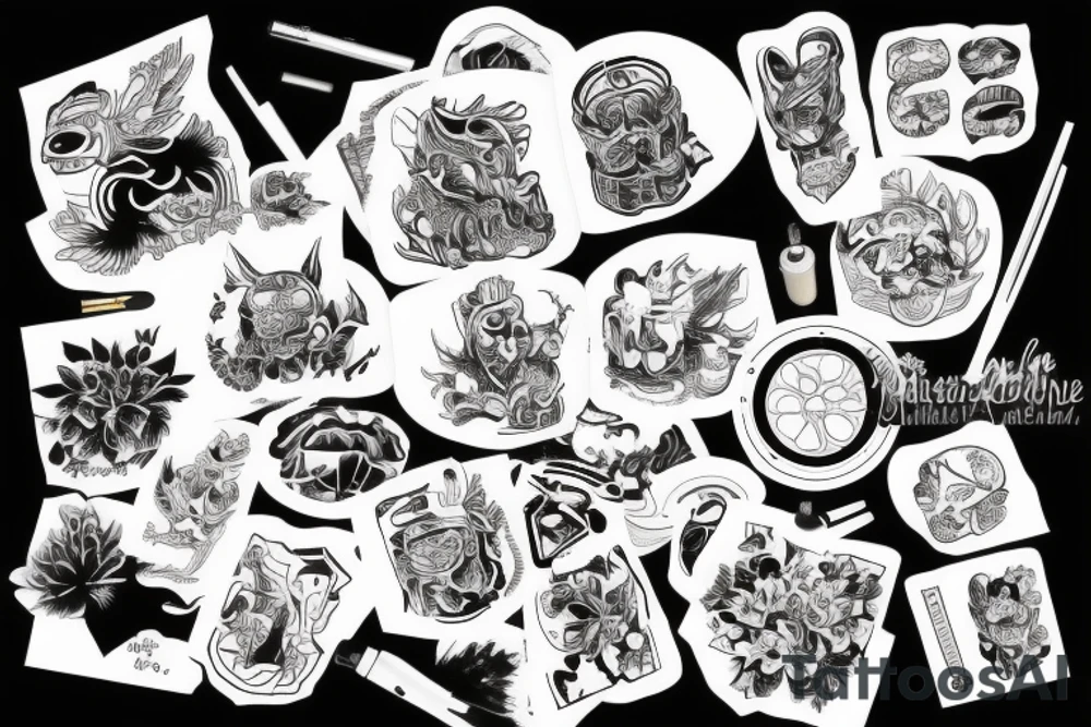 Pistole tattoo idea