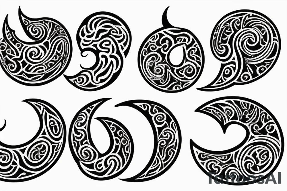 Crescent moon tattoo idea