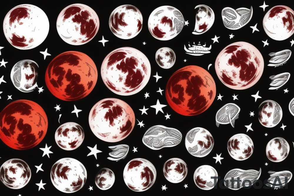 Blood moon tattoo idea