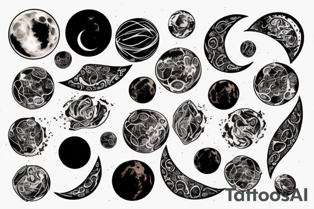 Blood moon tattoo idea