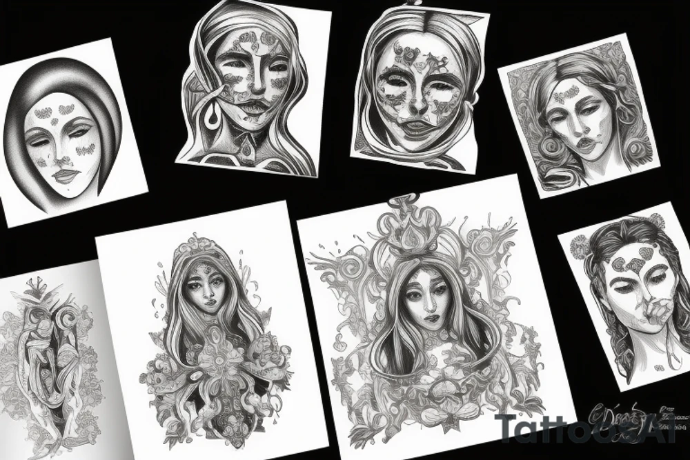 marian cross tattoo idea