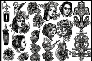 marian cross tattoo idea