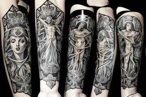 marian cross tattoo idea