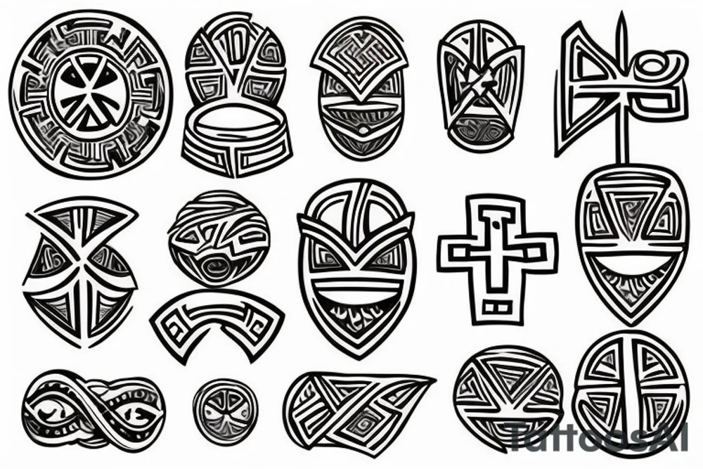 greek cross tattoo idea