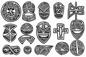 greek cross tattoo idea