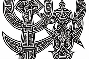 greek cross tattoo idea