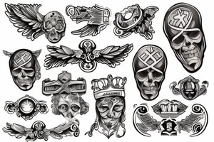 greek cross tattoo idea