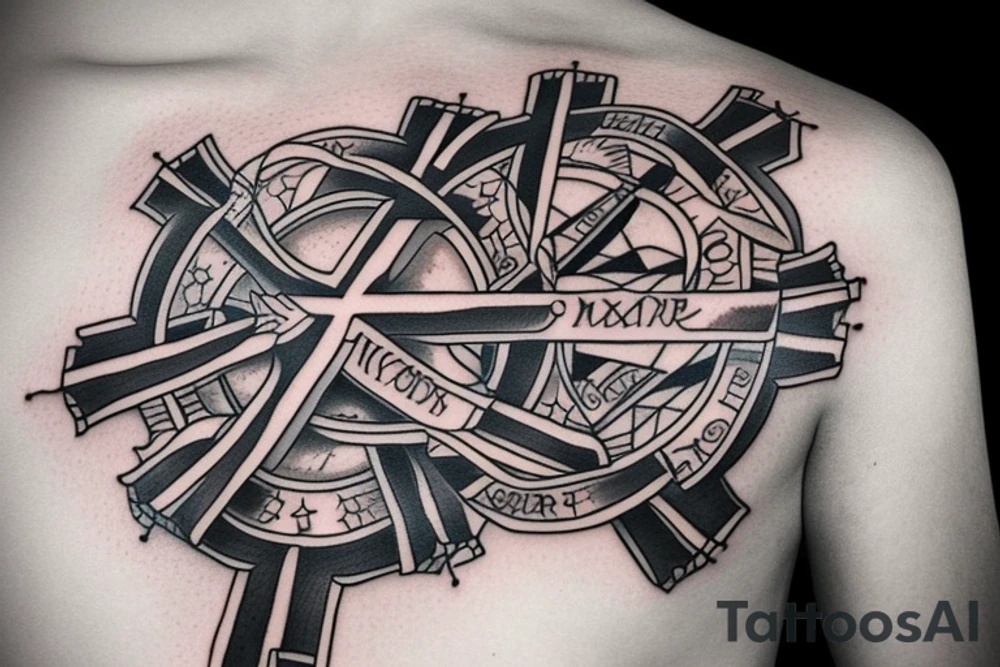 "marian cross" tattoo idea