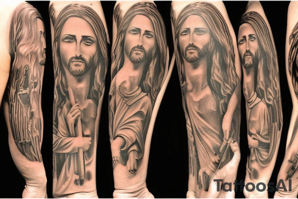 jesus tattoo idea