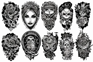 family full sleeve tattoo idea