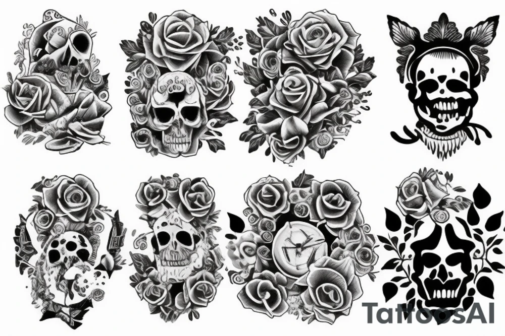 family full sleeve tattoo idea