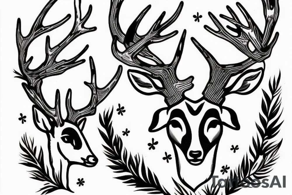 deer hunting tattoo idea