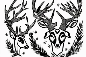 deer hunting tattoo idea