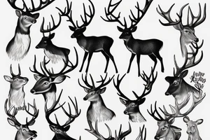 deer hunting tattoo idea