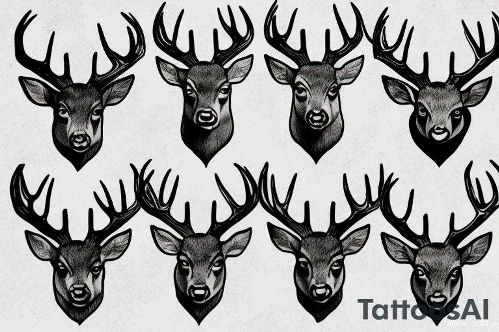 deer hunting tattoo idea