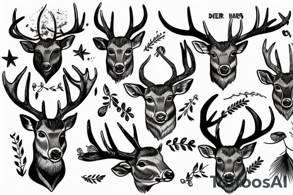 deer hunting tattoo idea