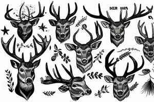 deer hunting tattoo idea