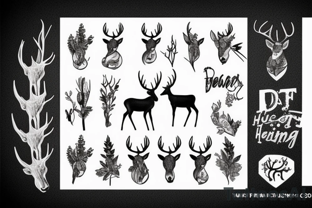 deer hunting tattoo idea
