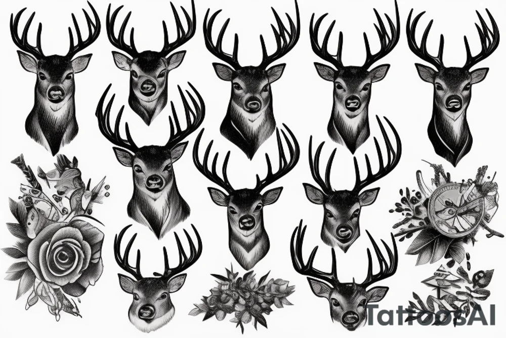deer hunting tattoo idea