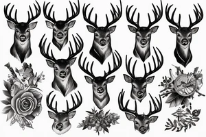 deer hunting tattoo idea