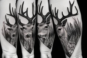 deer hunting, warrior tattoo idea
