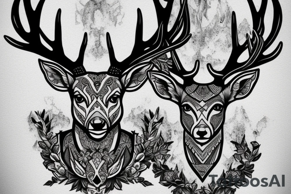 deer hunting, warrior tattoo idea