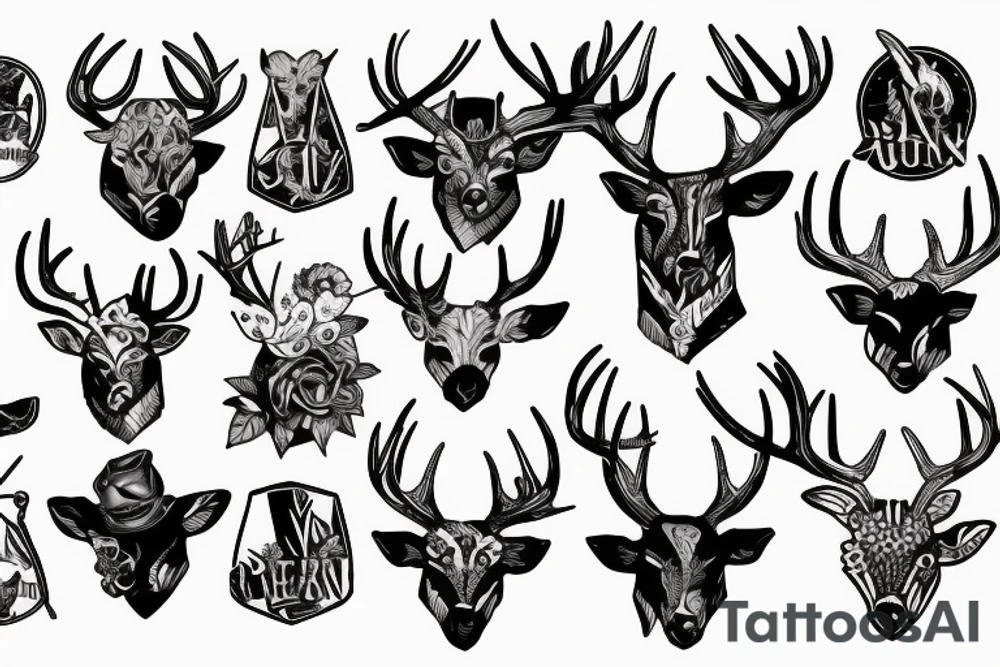 deer hunting, warrior tattoo idea