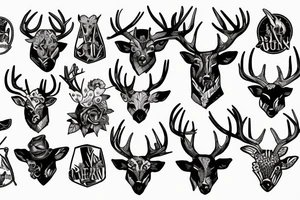 deer hunting, warrior tattoo idea