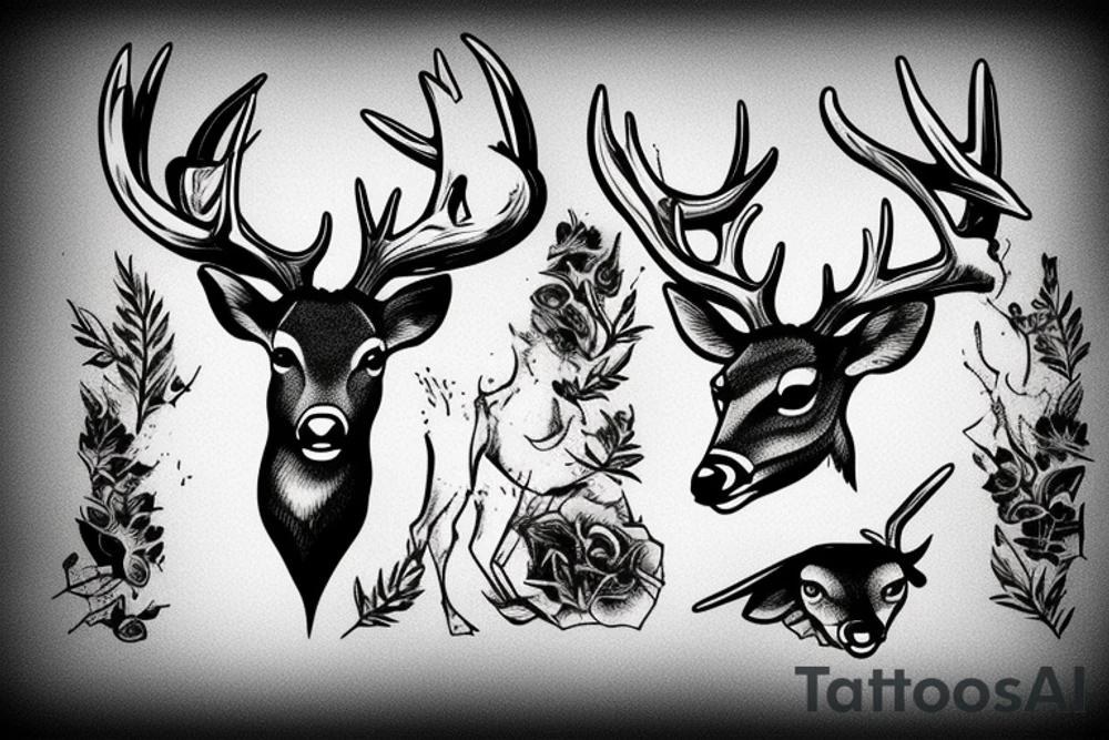 deer hunting, warrior tattoo idea