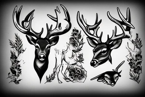 deer hunting, warrior tattoo idea