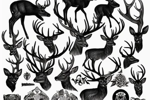 deer hunting, warrior tattoo idea