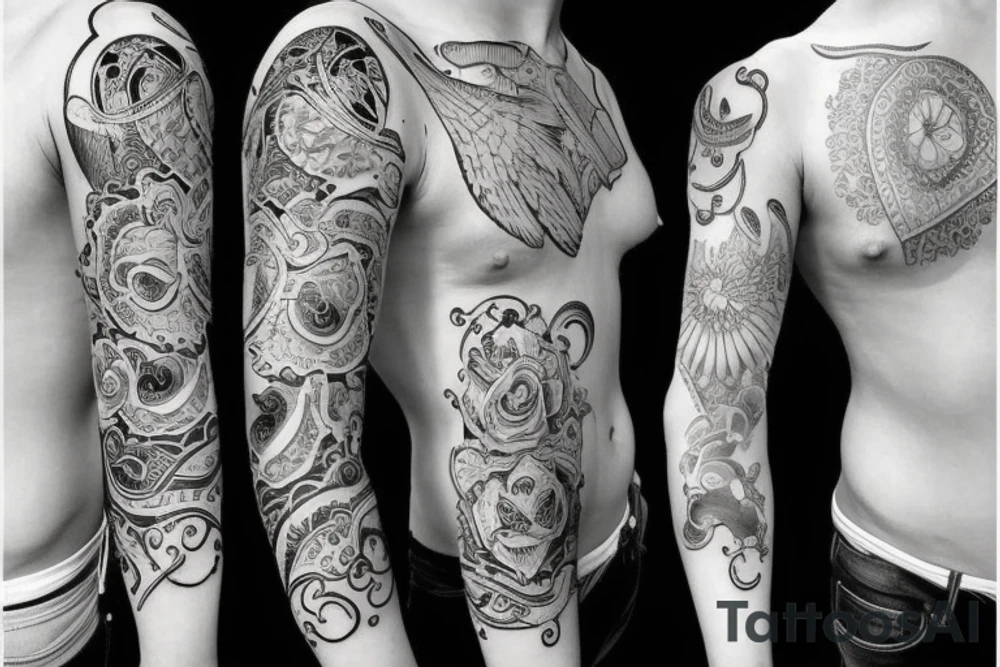 full sleeve tattoo idea