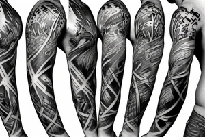 combat medic full sleeve tattoo idea