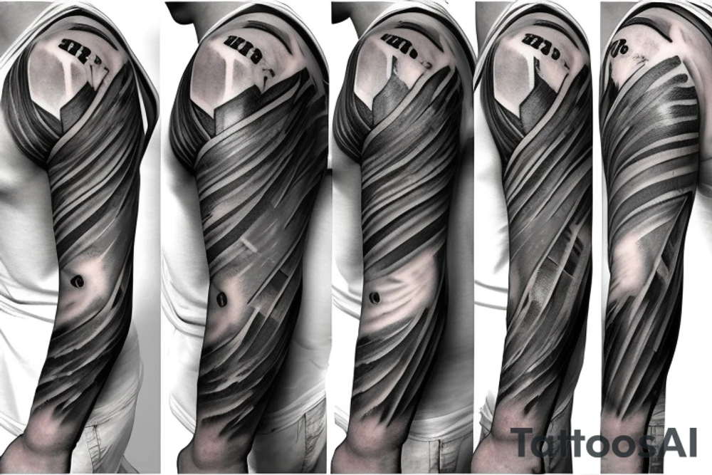 us army combat medic full sleeve tattoo idea