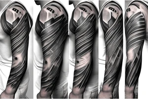 us army combat medic full sleeve tattoo idea