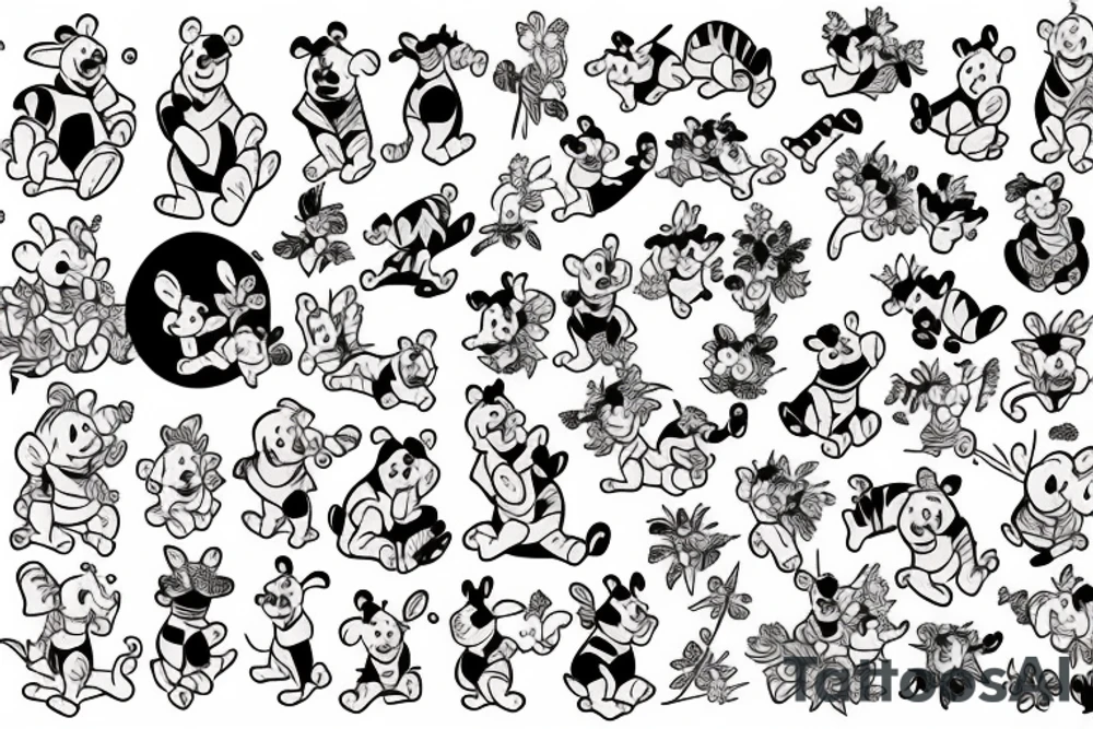 Winnie the pooh tattoo idea