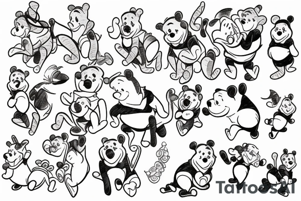 Winnie the pooh tattoo idea