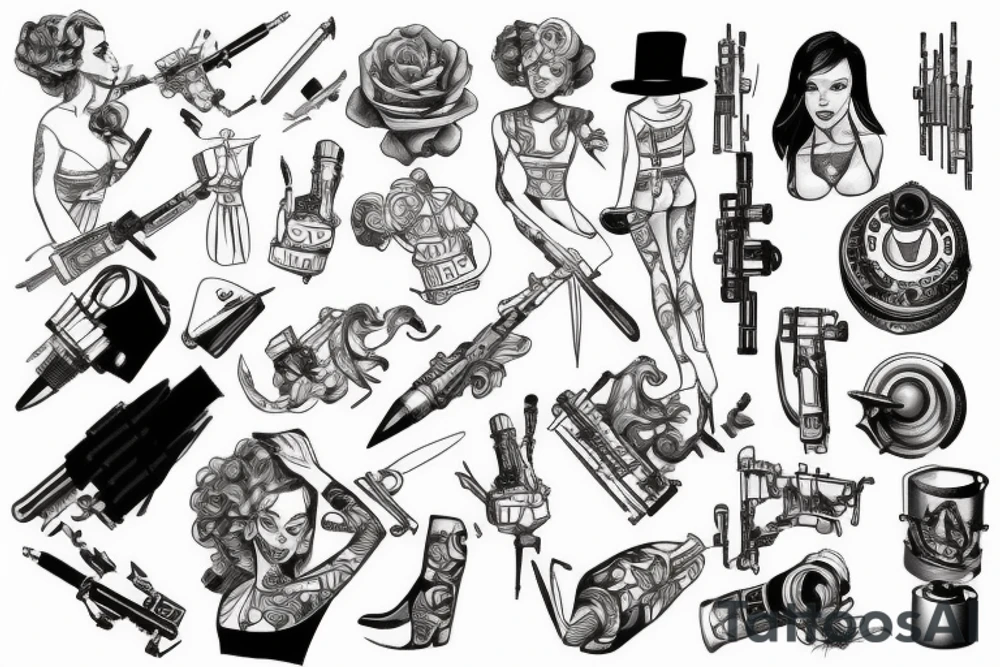 artillery girl tattoo idea