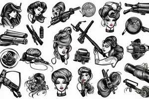 artillery girl tattoo idea
