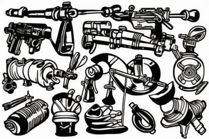 artillery girl tattoo idea