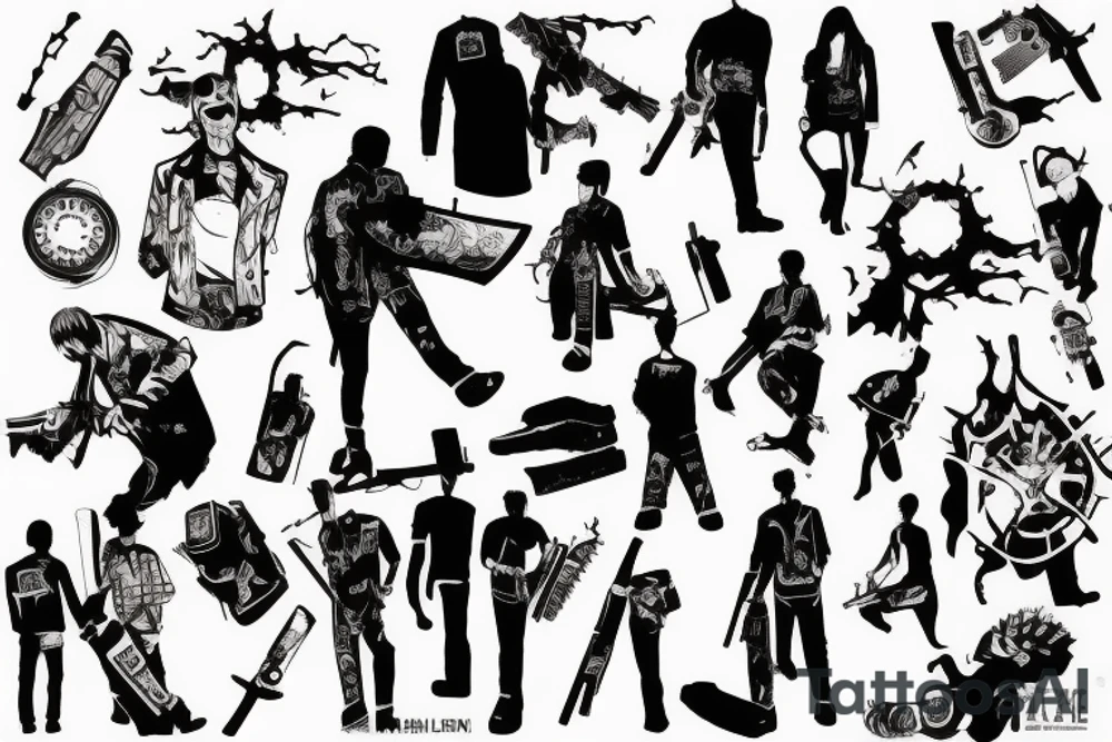 reze chainsaw man tattoo idea