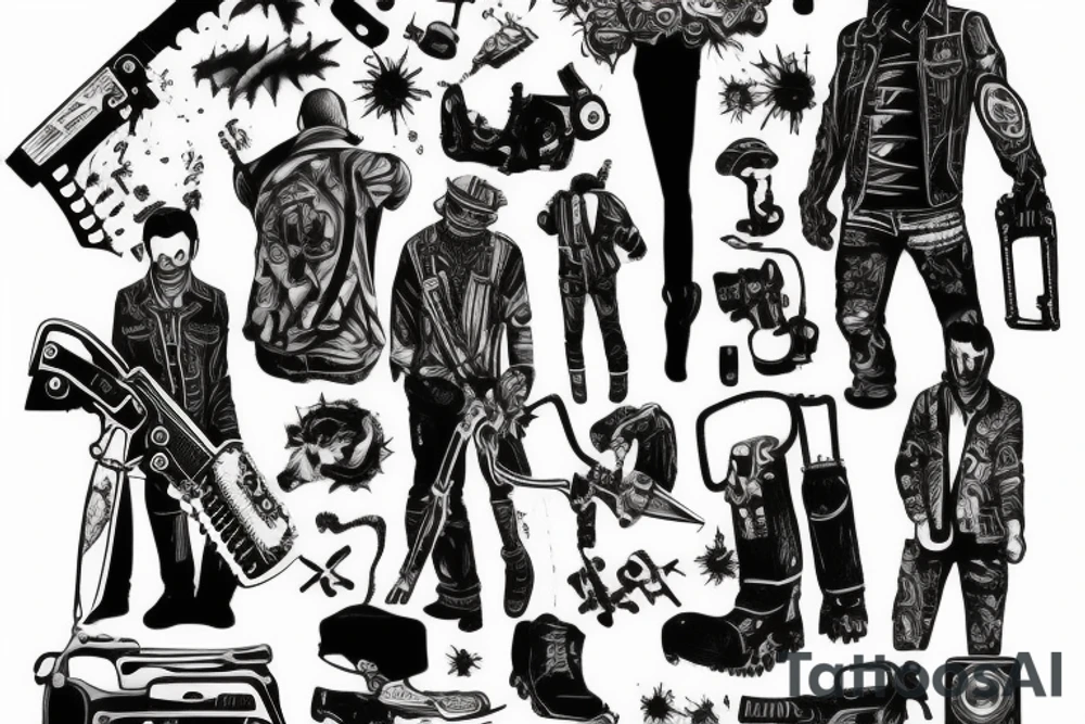 reze chainsaw man tattoo idea