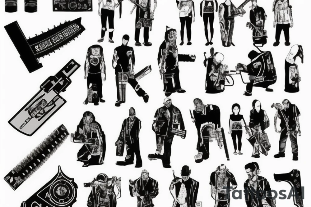 reze chainsaw man tattoo idea