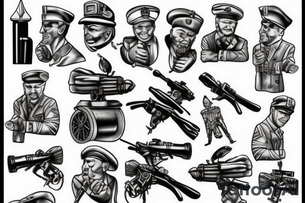 artillery man tattoo idea