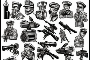 artillery man tattoo idea