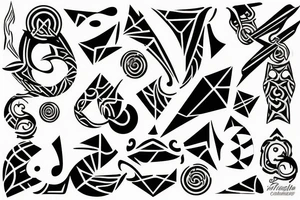 Intials C, J, S tattoo idea