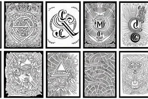 Initials C, J, S tattoo idea