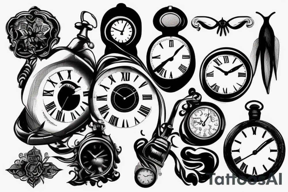 Clock tattoo tattoo idea